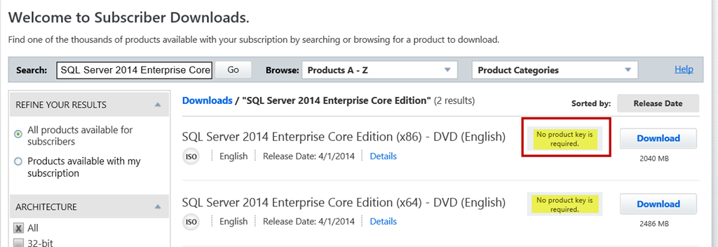 ms sql server 2012 enterprise edition